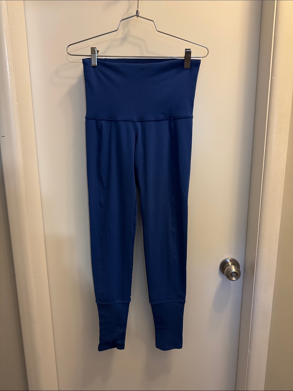 High-Waist Blue Active Leggings